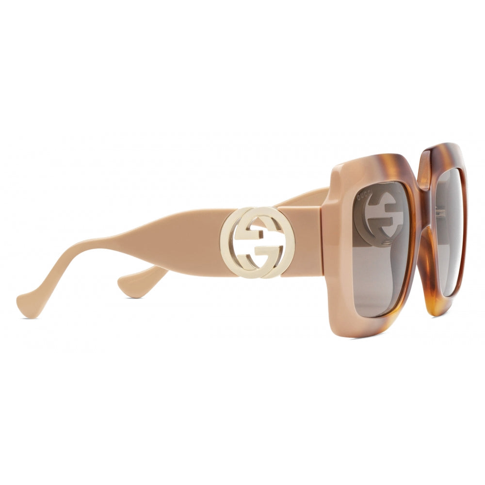 Gucci premium sunglasses detail and craftsmanship close-up