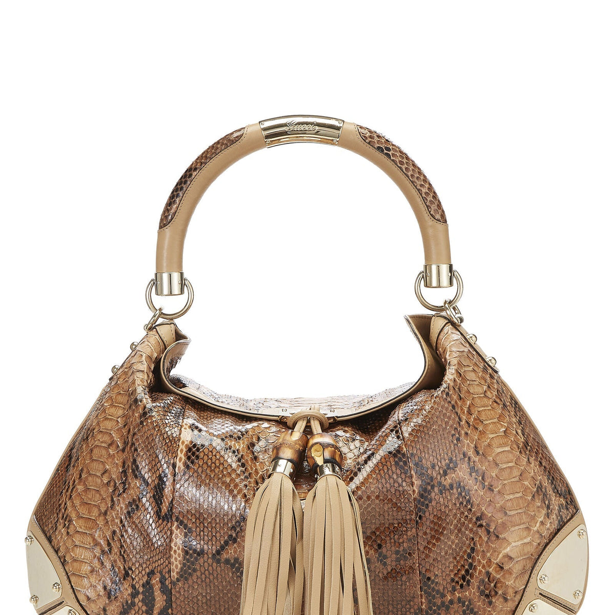 Supreme Bags? Supreme Gucci Beige Python Indy Hobo Bag Premium Designer Shoulder Bag