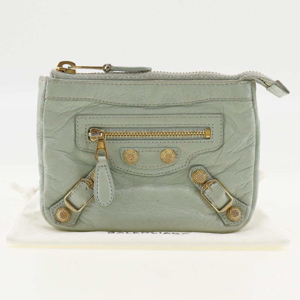 Balenciaga authentic luxury handbag Green leather craftsmanship