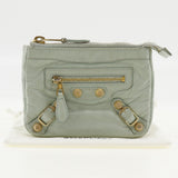 Balenciaga authentic luxury handbag Green leather craftsmanship