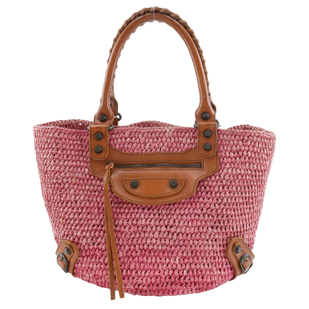 Balenciaga women's tote bag luxury designer straw