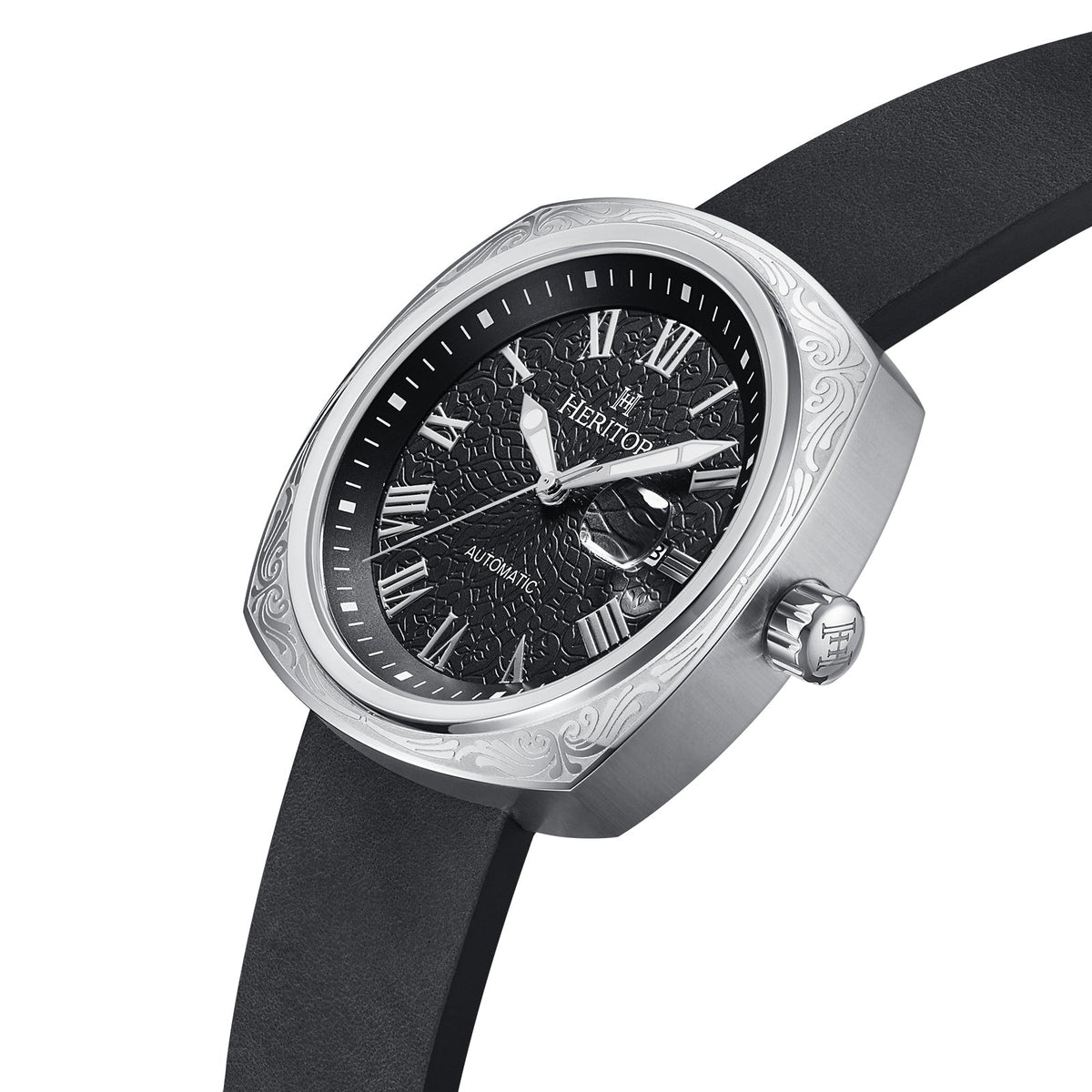 Full view of Heritor Automatic Davenport unisex watch