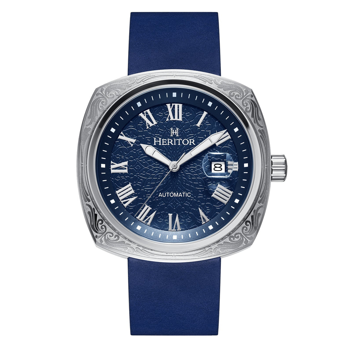 Front view of Heritor Automatic Davenport unisex watch