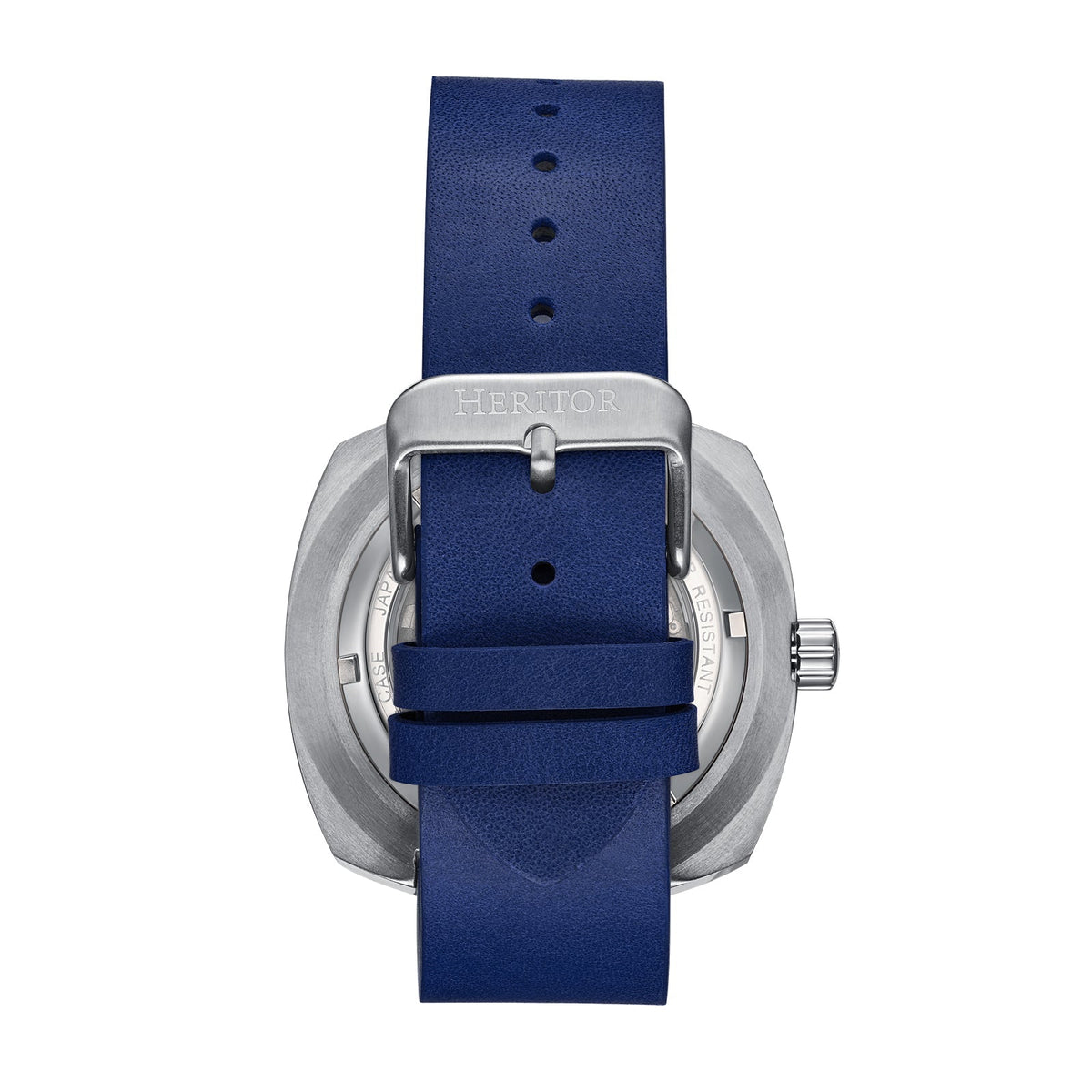 Side view of Heritor Automatic Davenport unisex watch