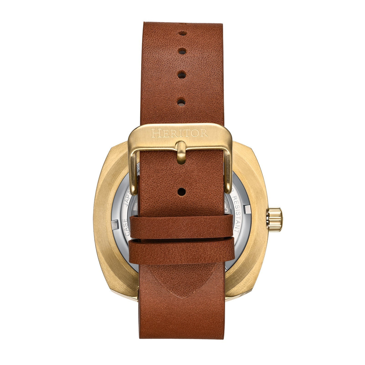 Angled view of Heritor Automatic Davenport unisex watch