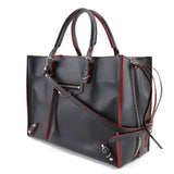 Balenciaga authentic luxury handbag Black leather craftsmanship