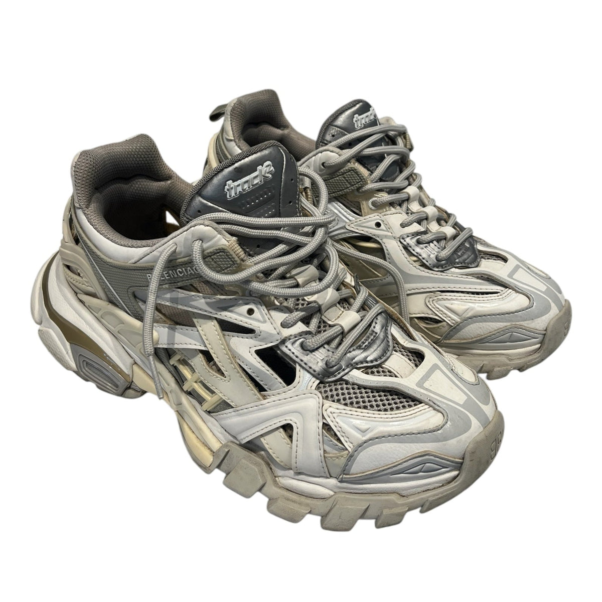 Balenciaga/Low-Sneakers/US 7/Leather/WHT/TRACK.2 (WH — Luxury Designer Sneakers