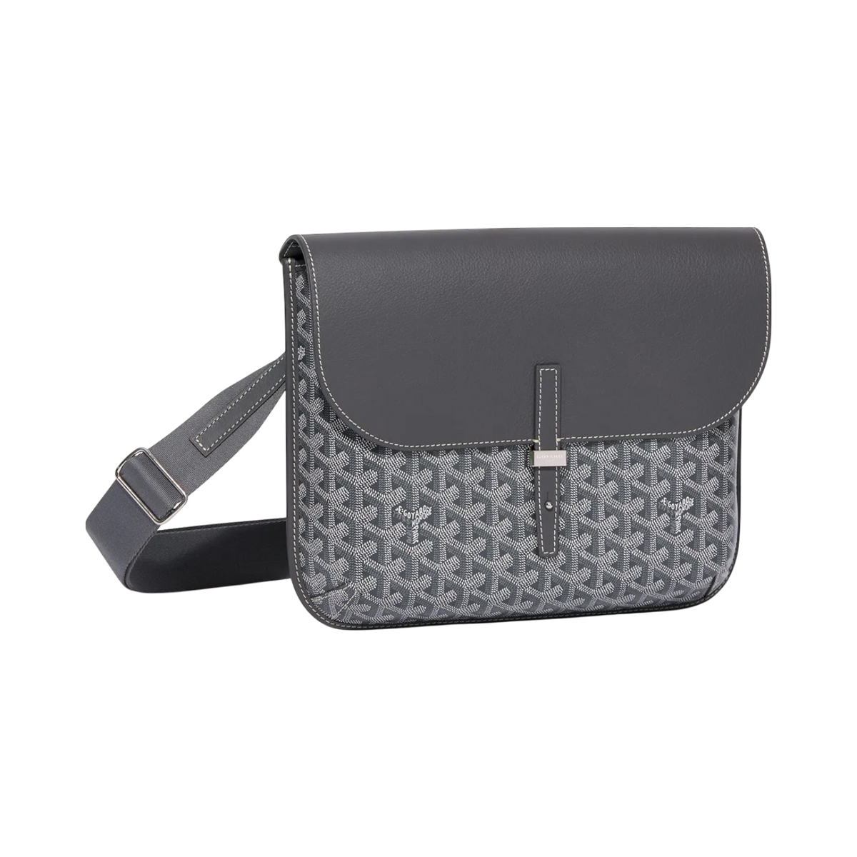 Goyard Coursier Messenger Bag Grey
