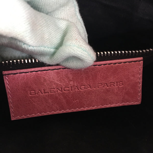 Balenciaga Shoulder Bag in Pink Leather — Designer Shoulder Bag