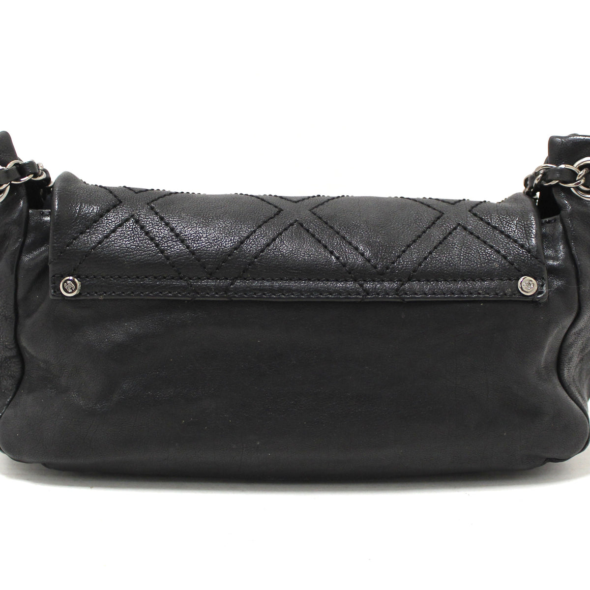 Chanel Bags Chanel Black Diamond Stitch Accordion Flap Shoulder Bag Elegant Everyday Designer Handbag