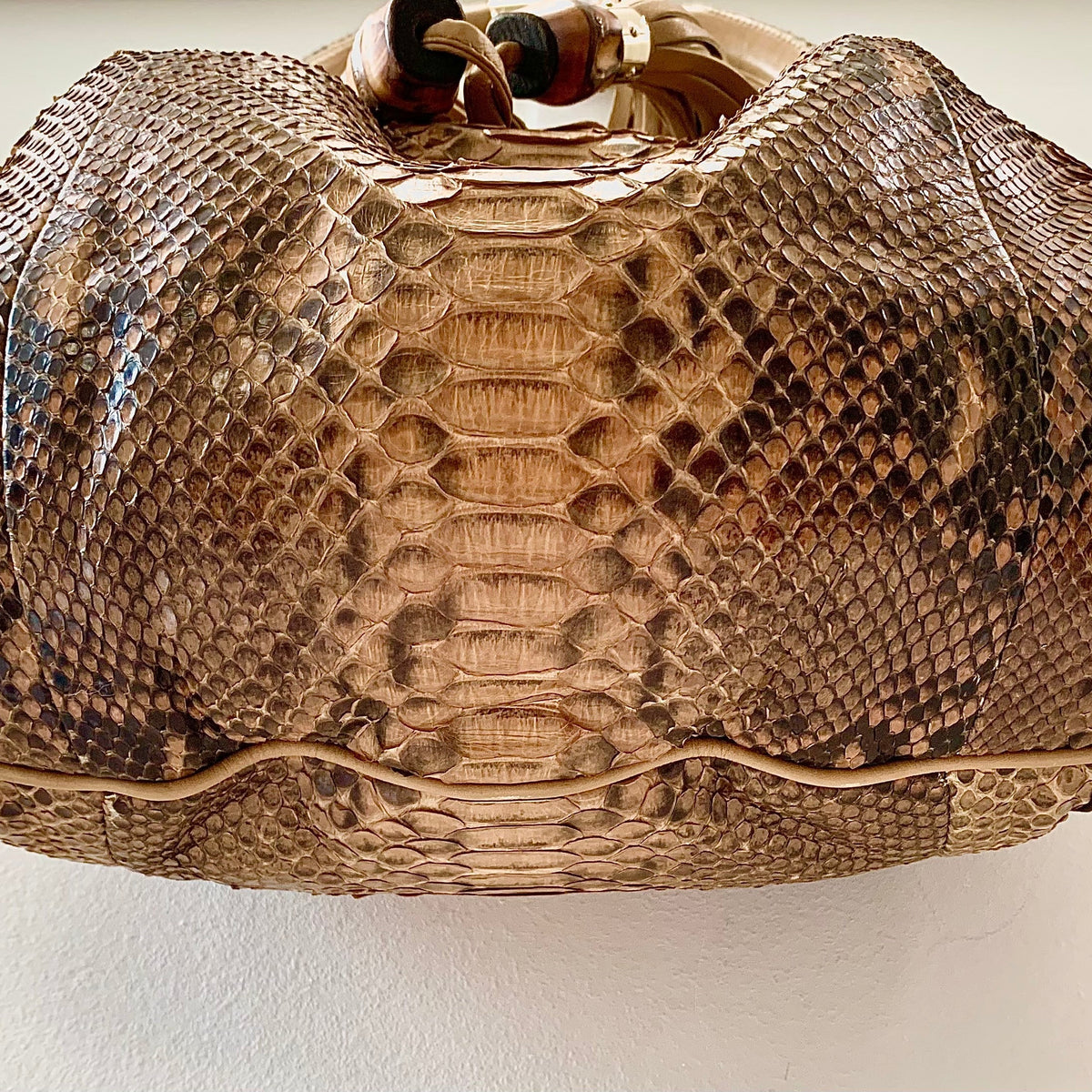 Supreme Bags? Supreme Gucci Beige Python Indy Hobo Bag Premium Designer Shoulder Bag