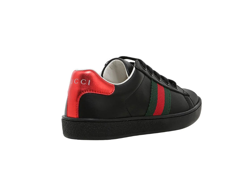 Gucci Shoes? Gucci Black Leather Low-top Toddler Sneakers Luxury Lifestyle Designer Footwear