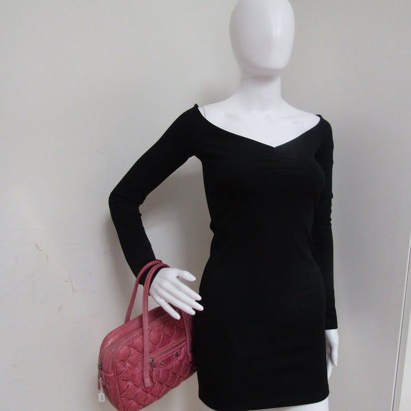Balenciaga Shoulder Bag in Pink Leather — Designer Shoulder Bag
