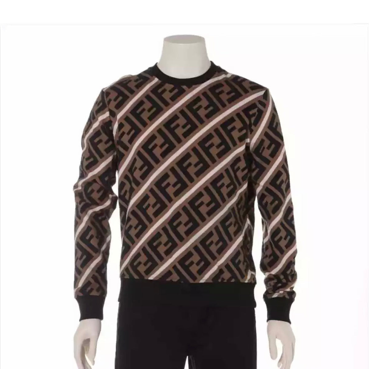 Fendi Hoodies? FENDI Zucca 19 Years Cotton Men's Sweatshirt Premium Designer Casual Hoodie