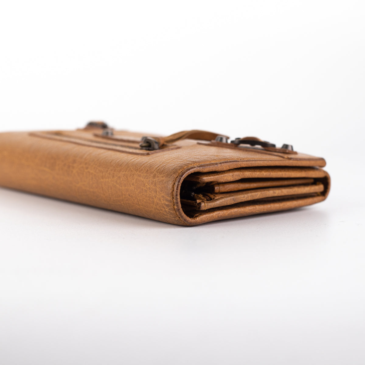 Balenciaga City Long Wallet Dark Beige | Luxury Leather Wallet