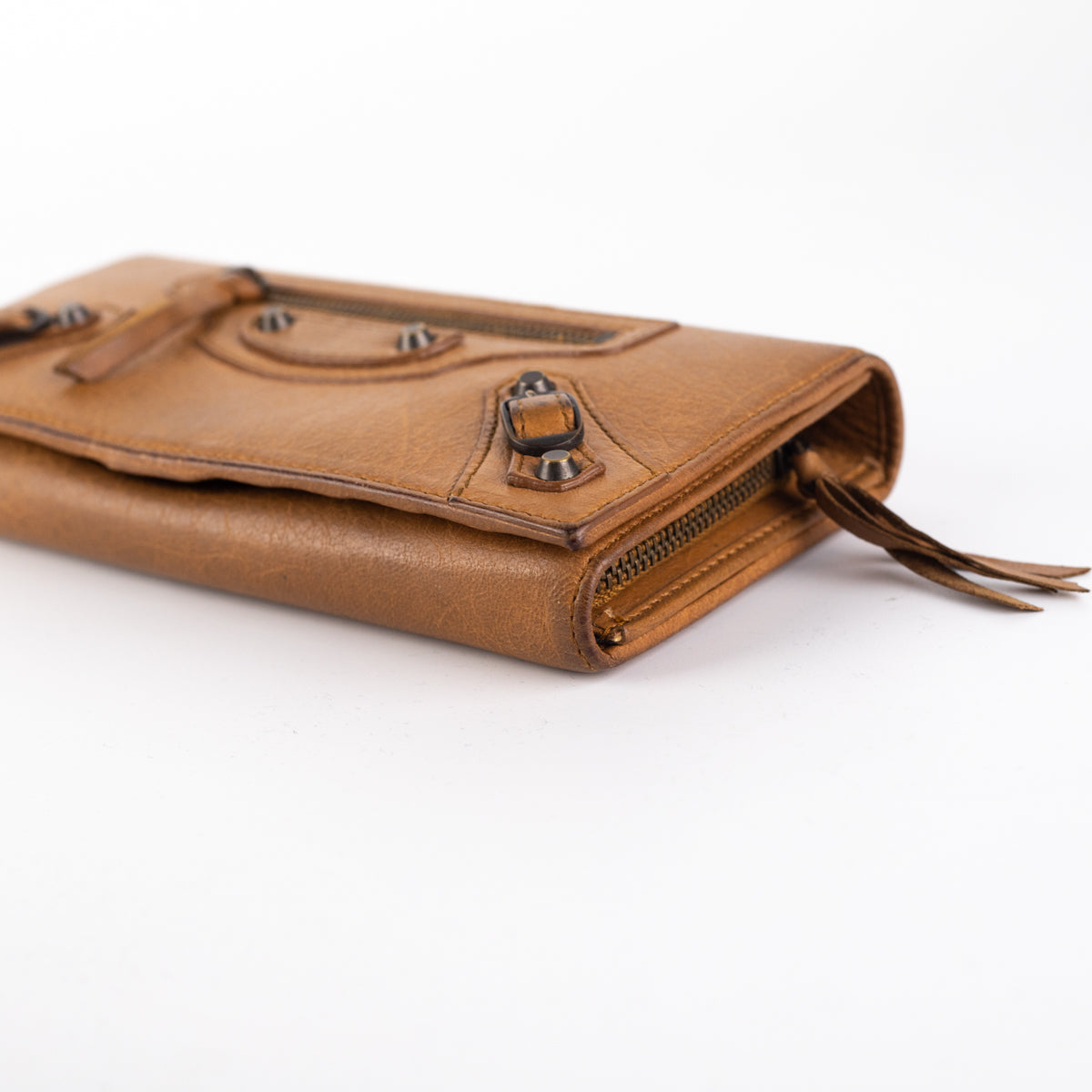 Balenciaga City Long Wallet Dark Beige | Luxury Leather Wallet