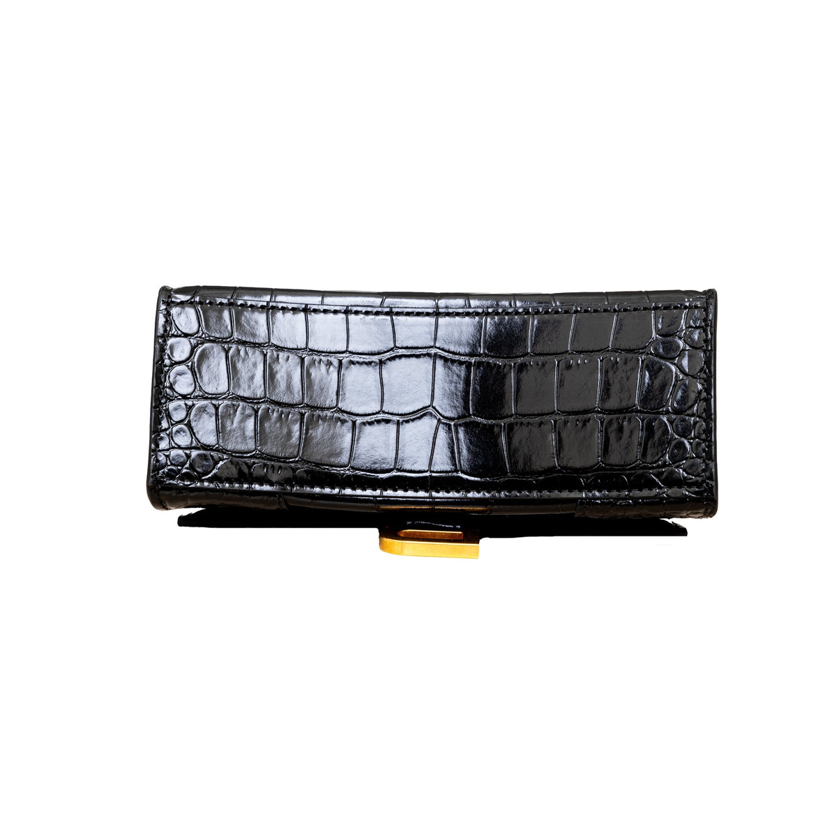 Balenciaga Crocodile Embossed Hourglass XS Bag | Designer Top Handle Bag