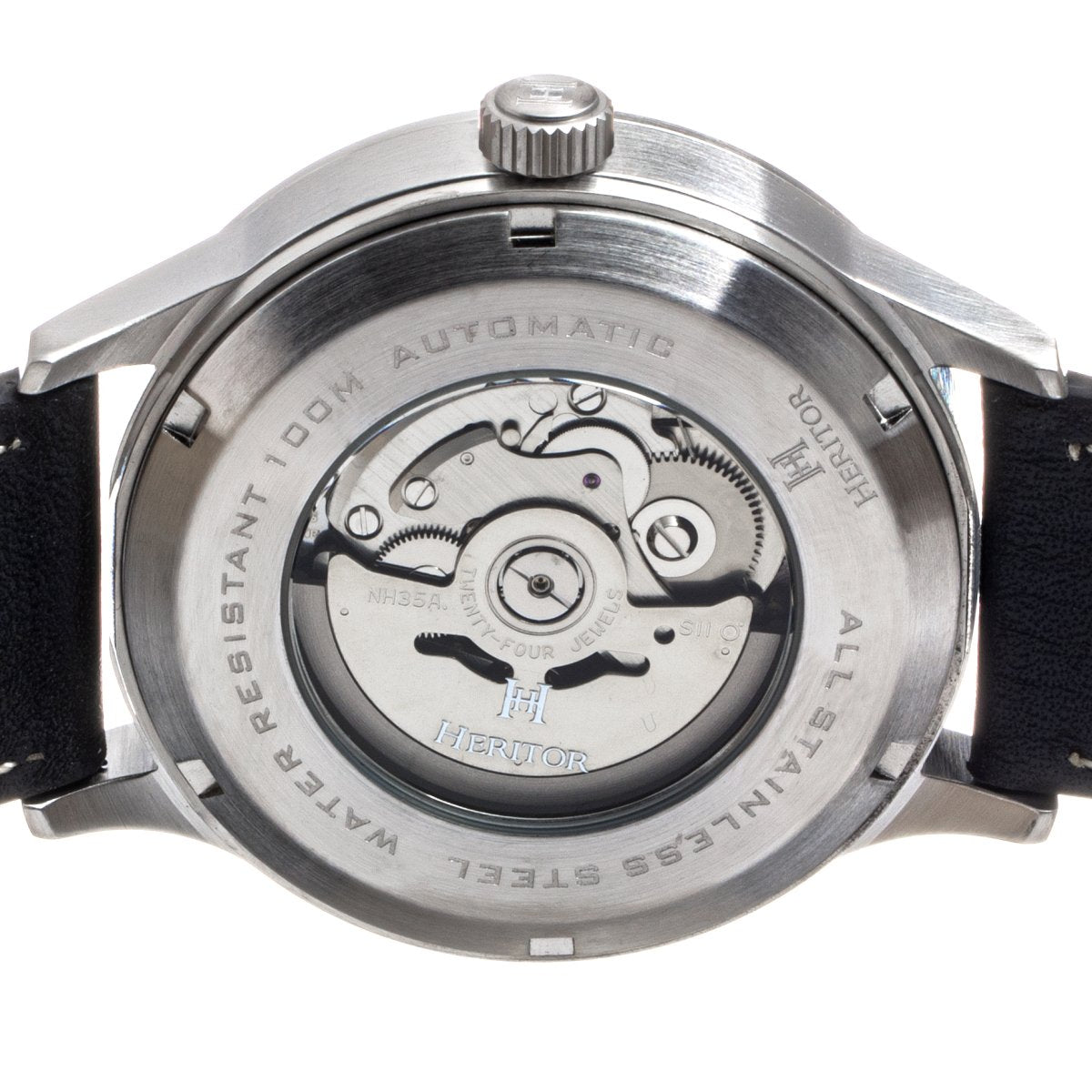 Full view of Heritor Automatic Bradford unisex watch