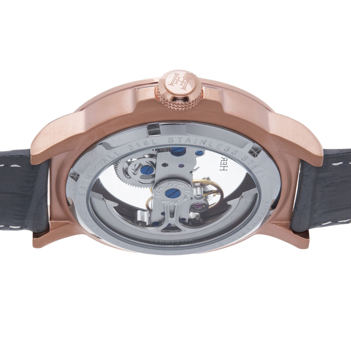 Side view of Heritor Automatic Xander unisex watch