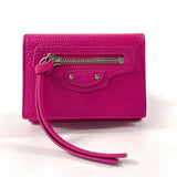 Balenciaga women's wallet Pink luxury designer leather