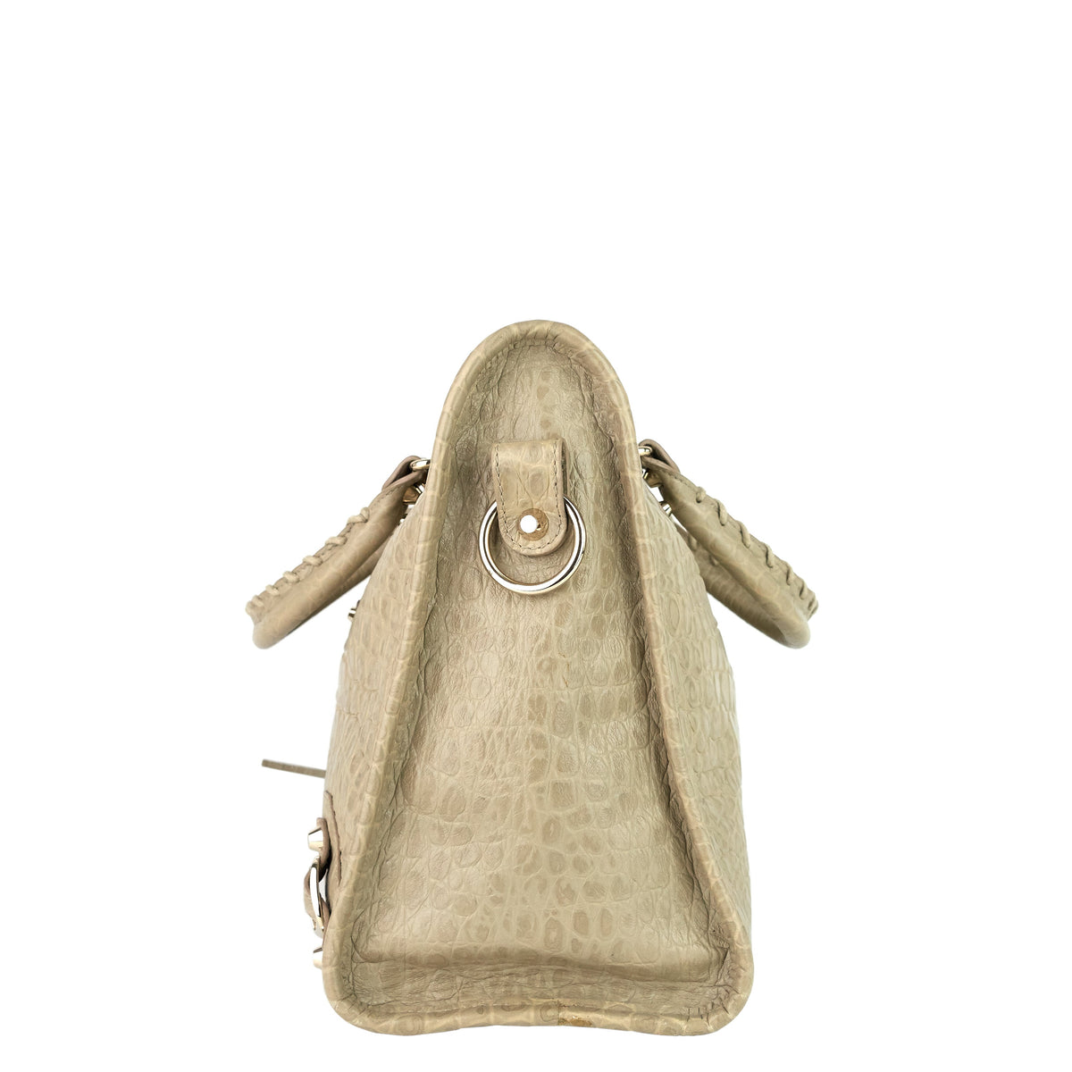 Balenciaga Classic City Croc-Embossed Agneau Leather Bag | Designer Leather Handbag