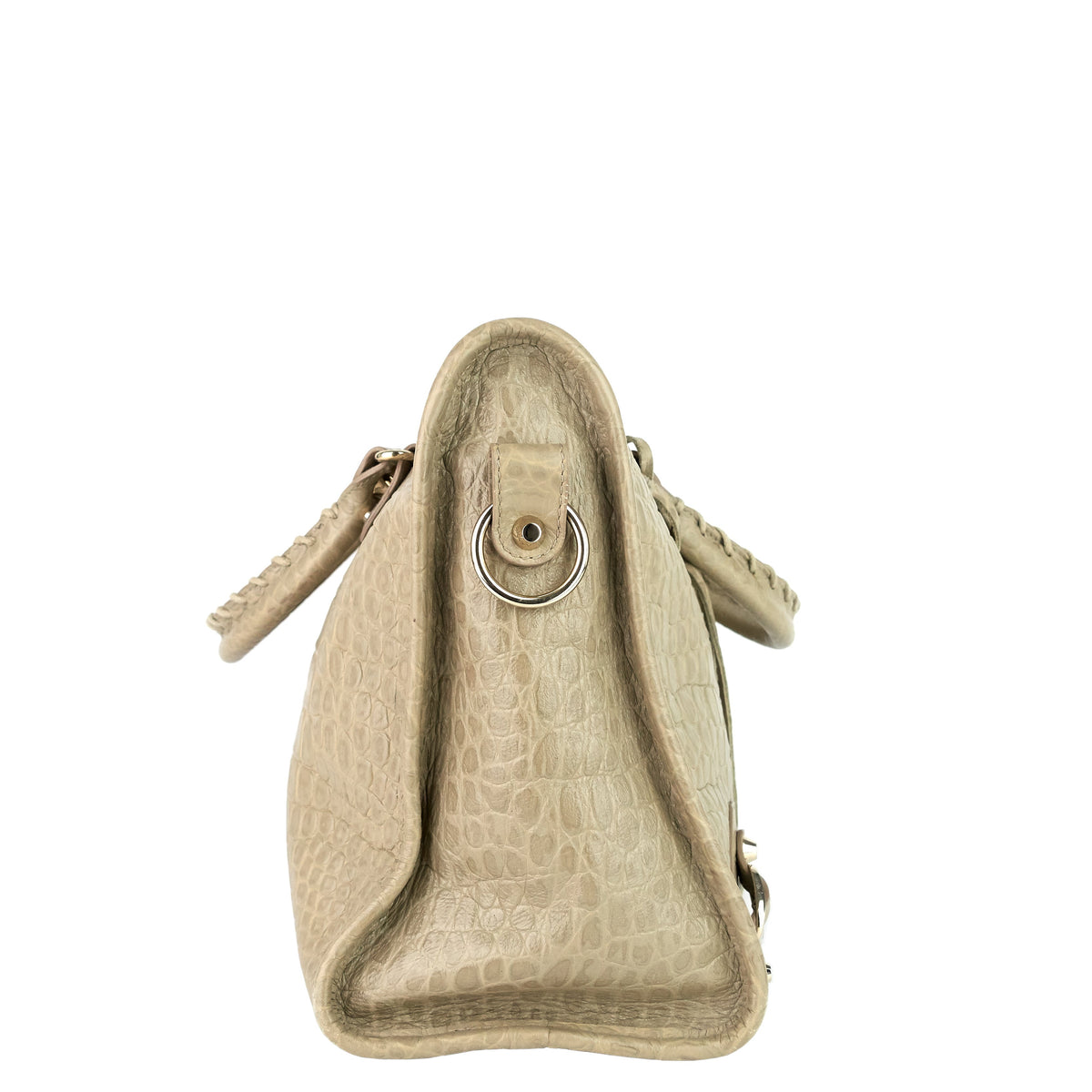 Balenciaga Classic City Croc-Embossed Agneau Leather Bag | Designer Leather Handbag