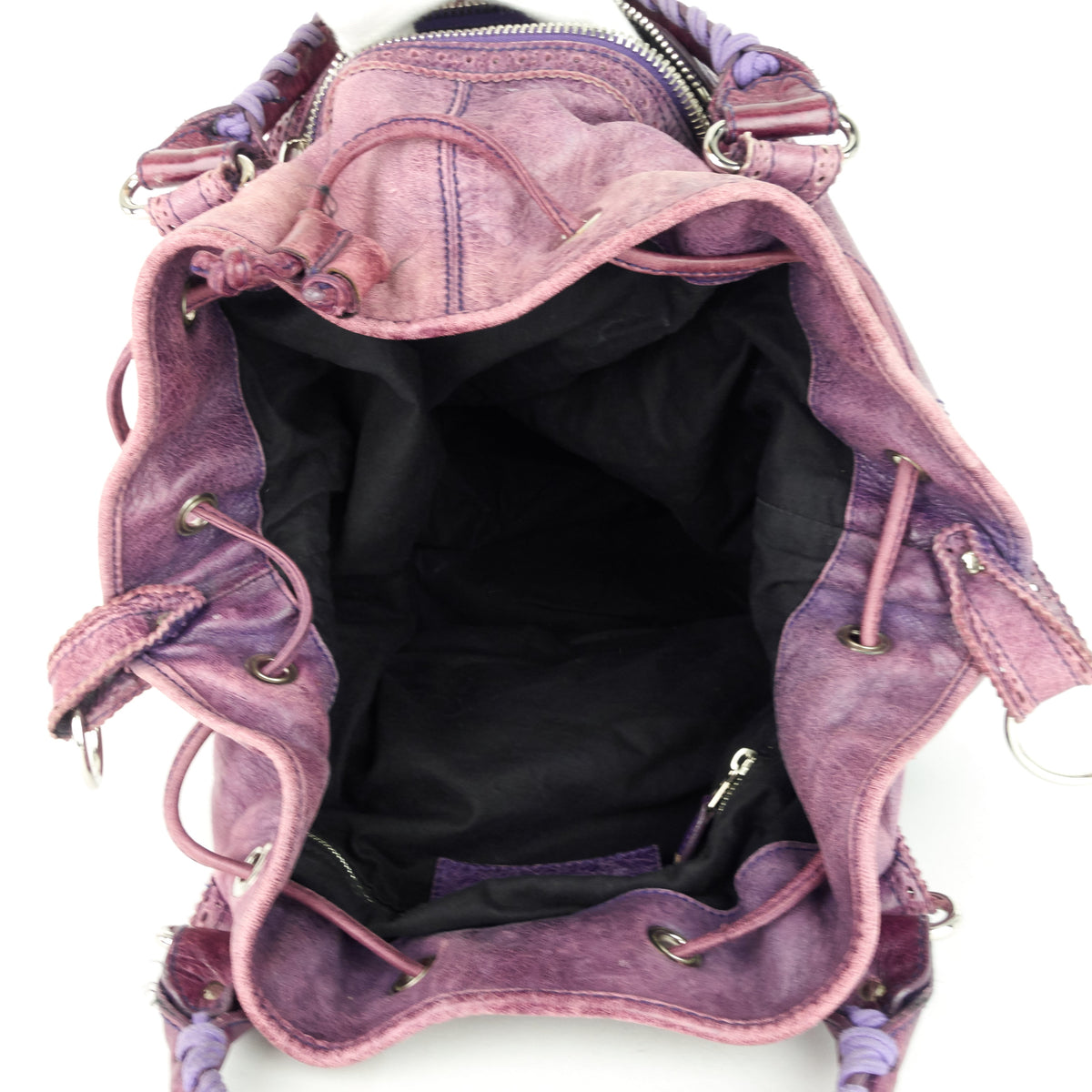 Balenciaga Pompon Giant Brogues Lambskin Leather Bag | Designer Luxury Handbag