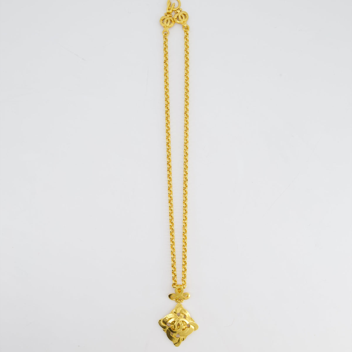 Chanel Jewellery? Chanel 97P Vintage Gold Pendant Necklace With Detail Luxury Designer Statement Jewellery