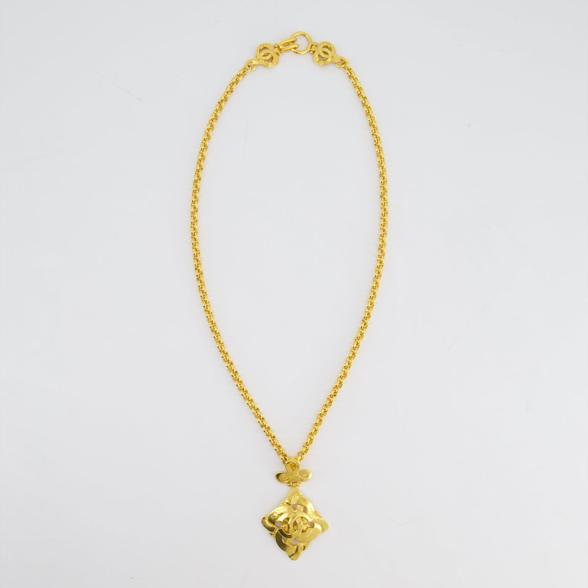 Chanel Jewellery? Chanel 97P Vintage Gold Pendant Necklace With Detail Luxury Designer Statement Jewellery