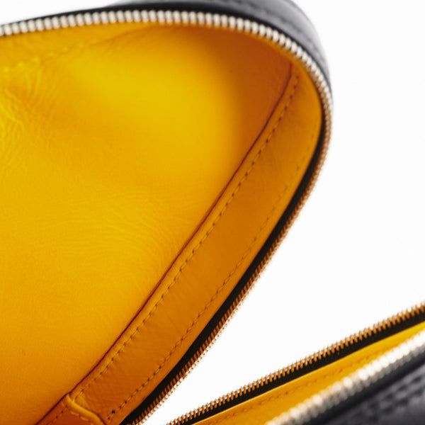 Balenciaga Triangle Zip Clutch Black | Designer Clutch Bag