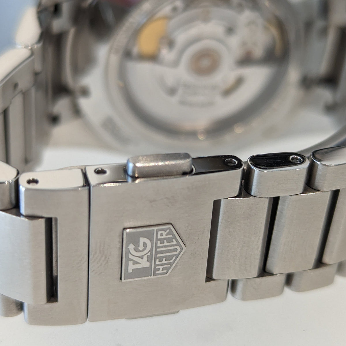 Front view of TAG Heuer unisex watch