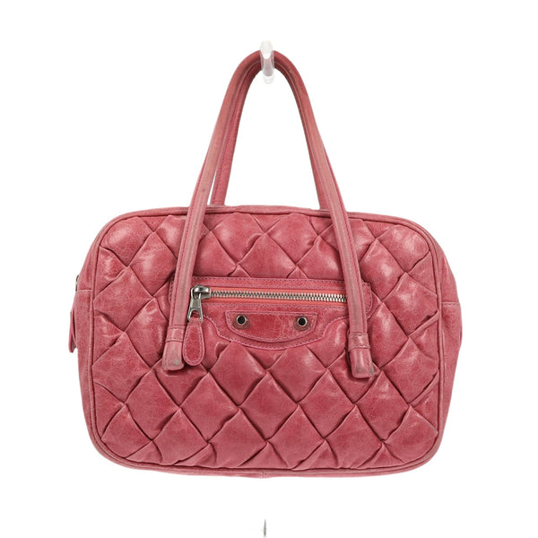 Balenciaga Shoulder Bag in Pink Leather — Designer Shoulder Bag