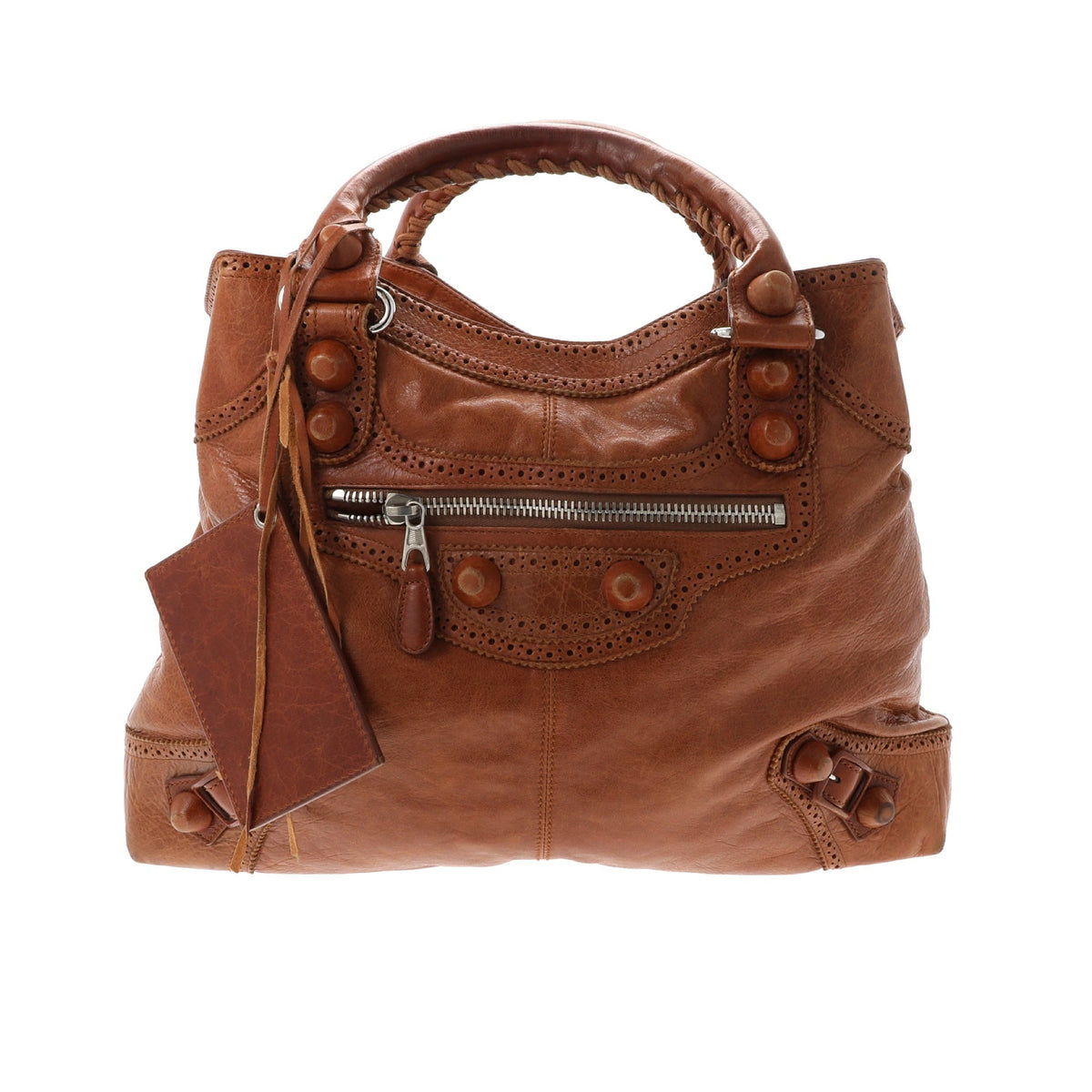 Balenciaga Handbag in Brown Leather | Designer Luxury Handbag