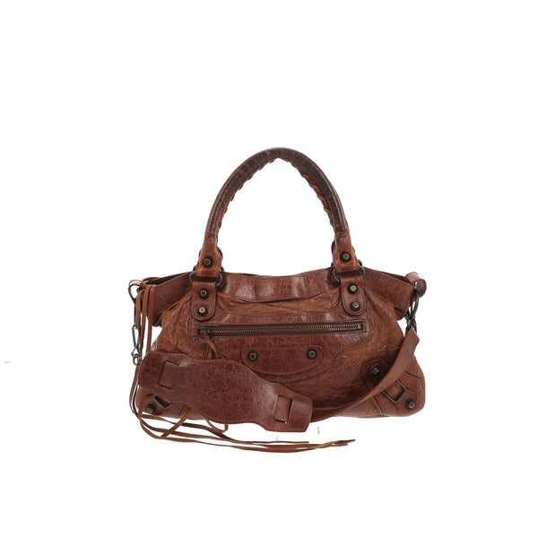 Balenciaga First Handbag in Brown Leather | Designer Luxury Handbag