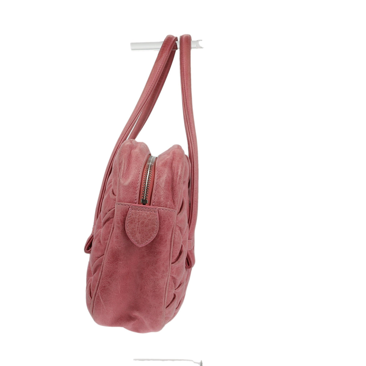 Balenciaga Shoulder Bag in Pink Leather — Designer Shoulder Bag