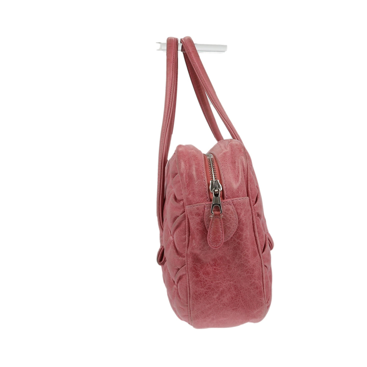 Balenciaga Shoulder Bag in Pink Leather — Designer Shoulder Bag