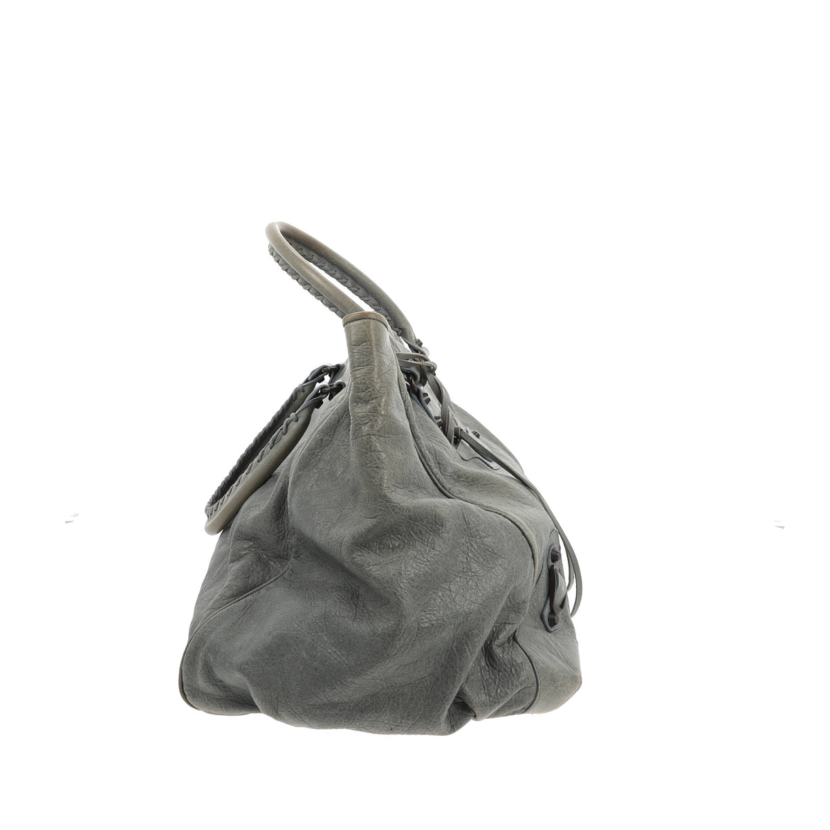 Balenciaga Sunday Shoulder Bag in Blue Leather — Designer Shoulder Bag