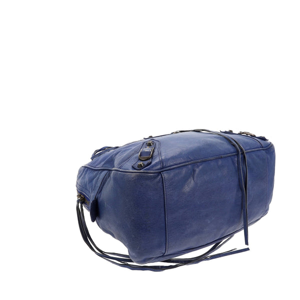 Balenciaga The Street Handbag in Blue Leather | Designer Luxury Handbag