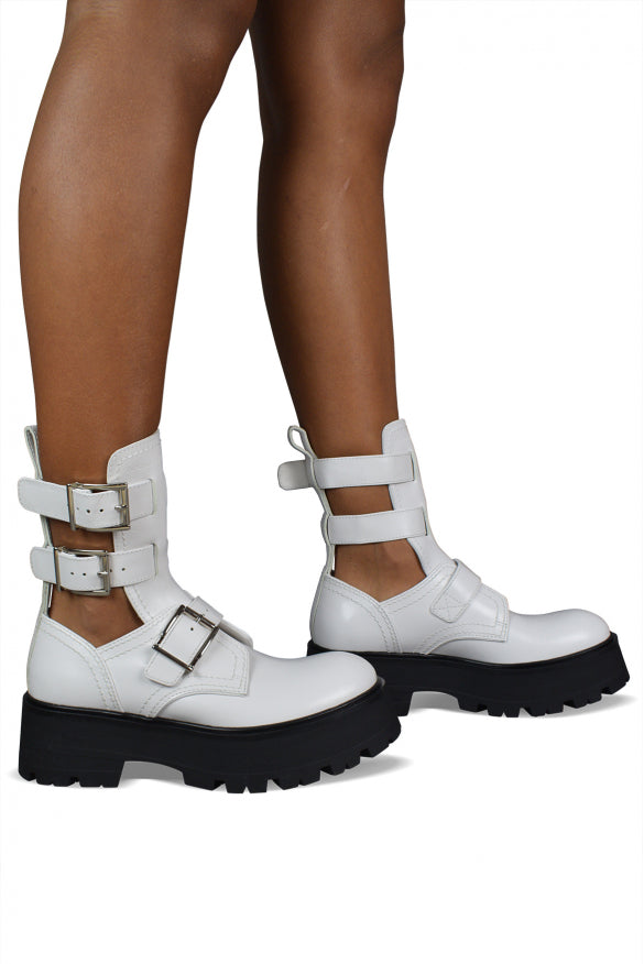 Alexander McQueen Shoes? Alexander Mcqueen Women Rave Buckle Boots Premium Designer Casual Shoes