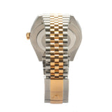 Front view of Rolex unisex two tone watch