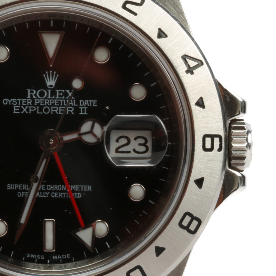 Front view of Rolex unisex watch