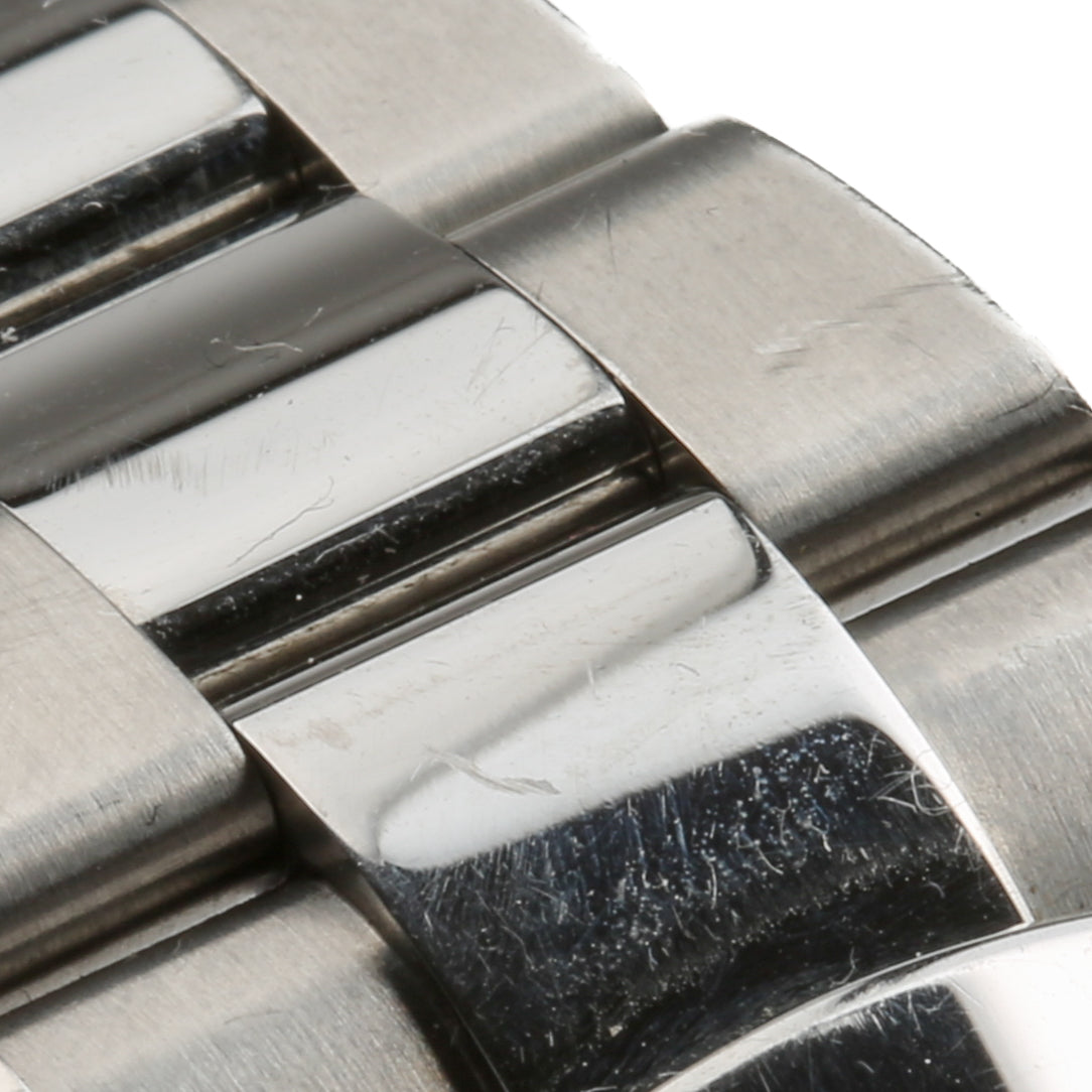 Close-up detail view of Rolex unisex watch