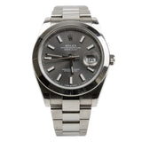 Side view of Rolex unisex watch