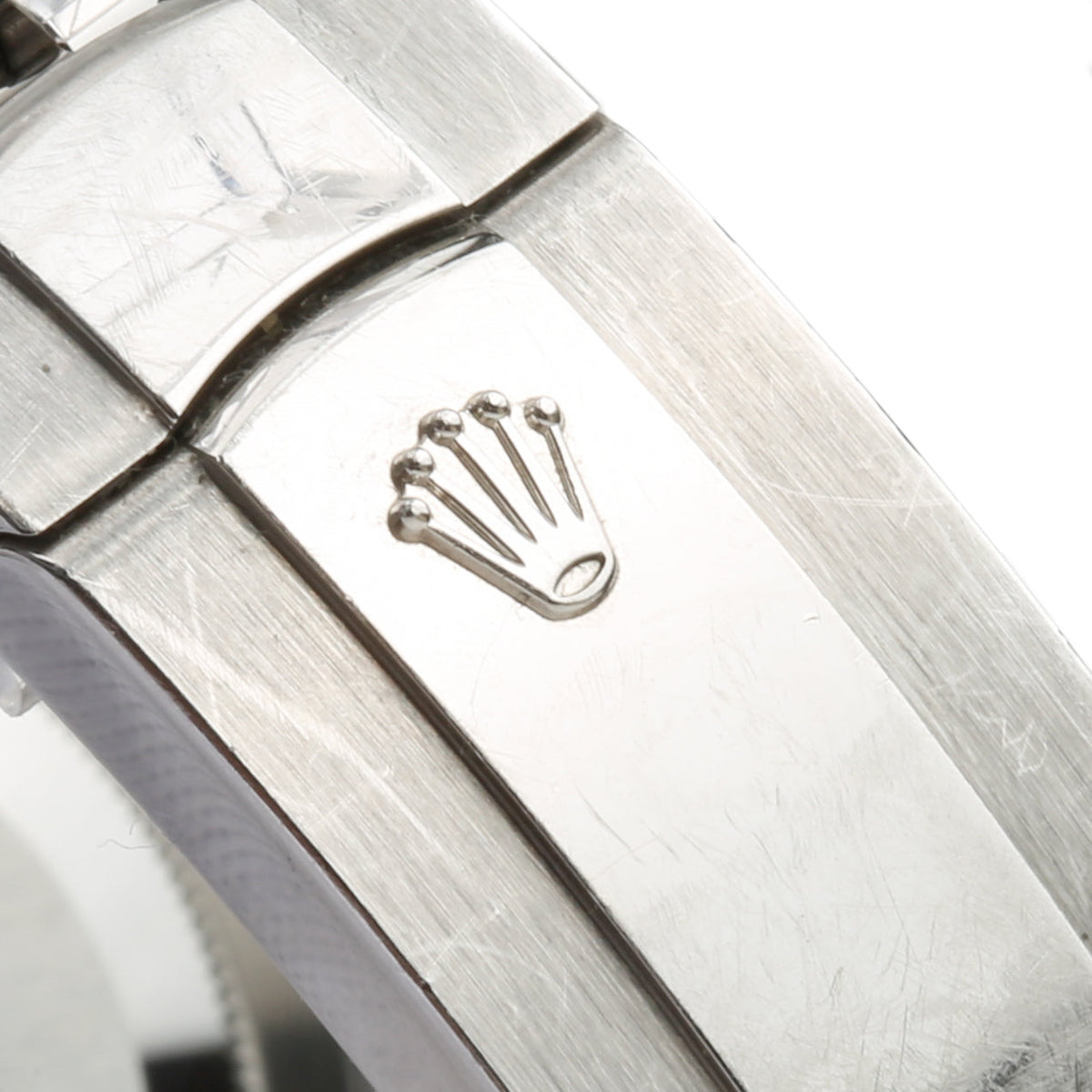 Side view of Rolex unisex watch