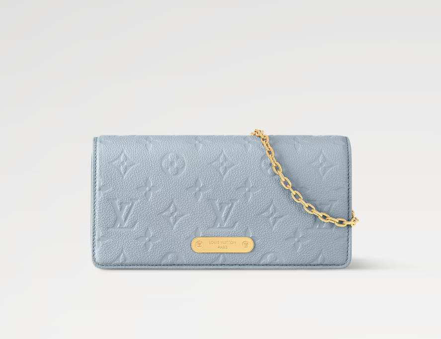 Louis Vuitton Lily Wallet On Chain Blue