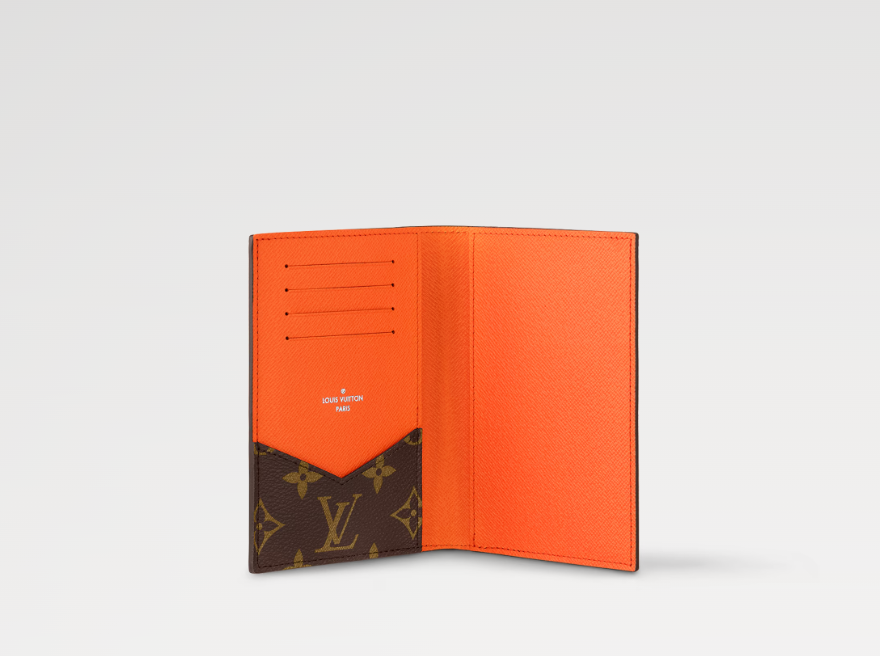 Louis Vuitton PASSPORT COVER Monogram Macassar Coated Canvas
