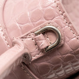 Side view of Balenciaga handbag Pink premium designer bag