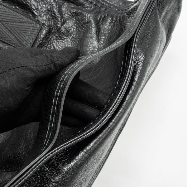 Balenciaga zip large tote bag black GHW — Premium Leather Tote