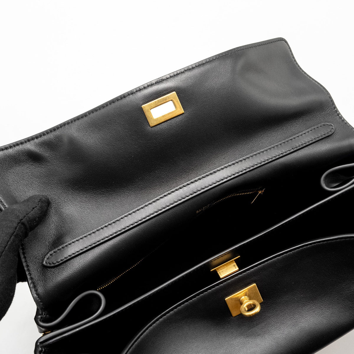 Balenciaga Medium Rodeo Handbag Smooth Calfskin Black GHW | Designer Luxury Handbag