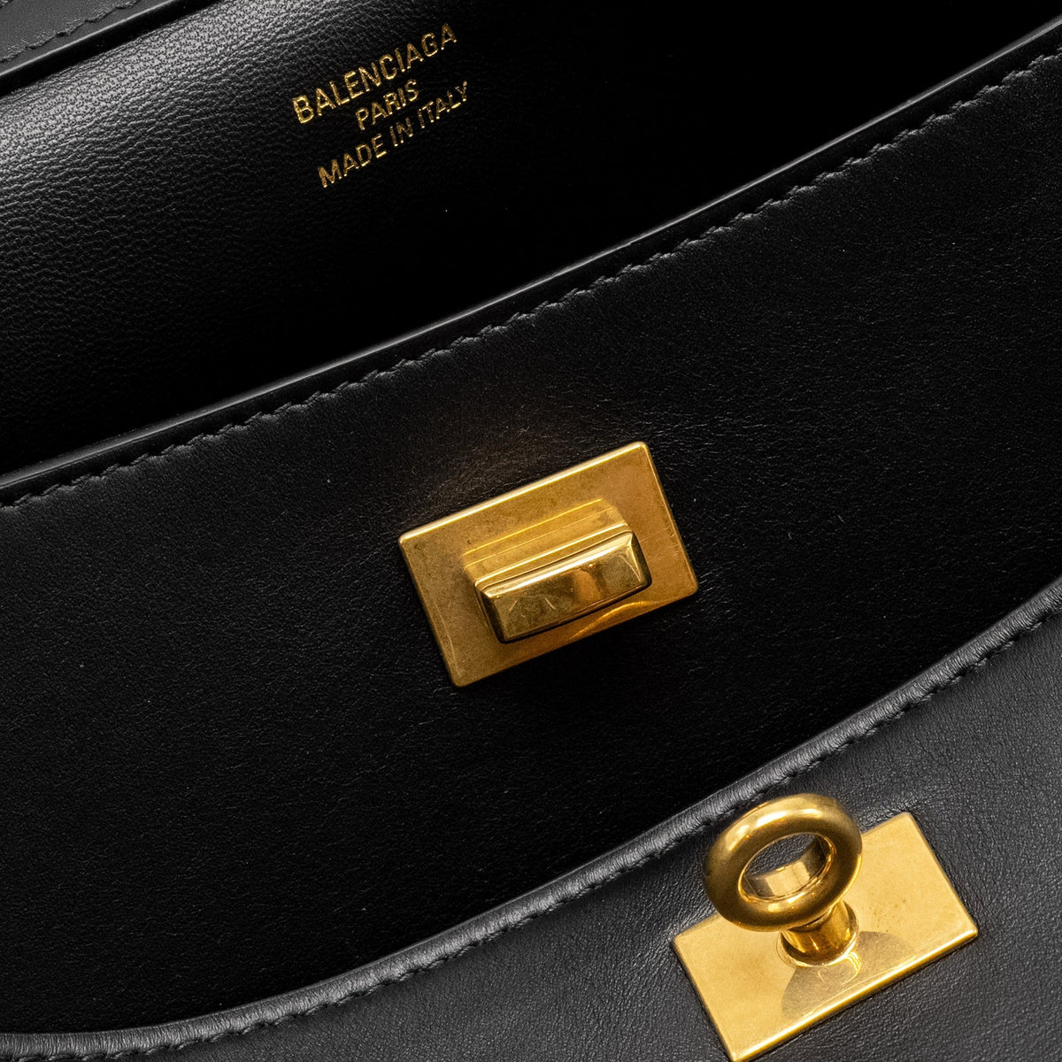 Balenciaga Medium Rodeo Handbag Smooth Calfskin Black GHW | Designer Luxury Handbag